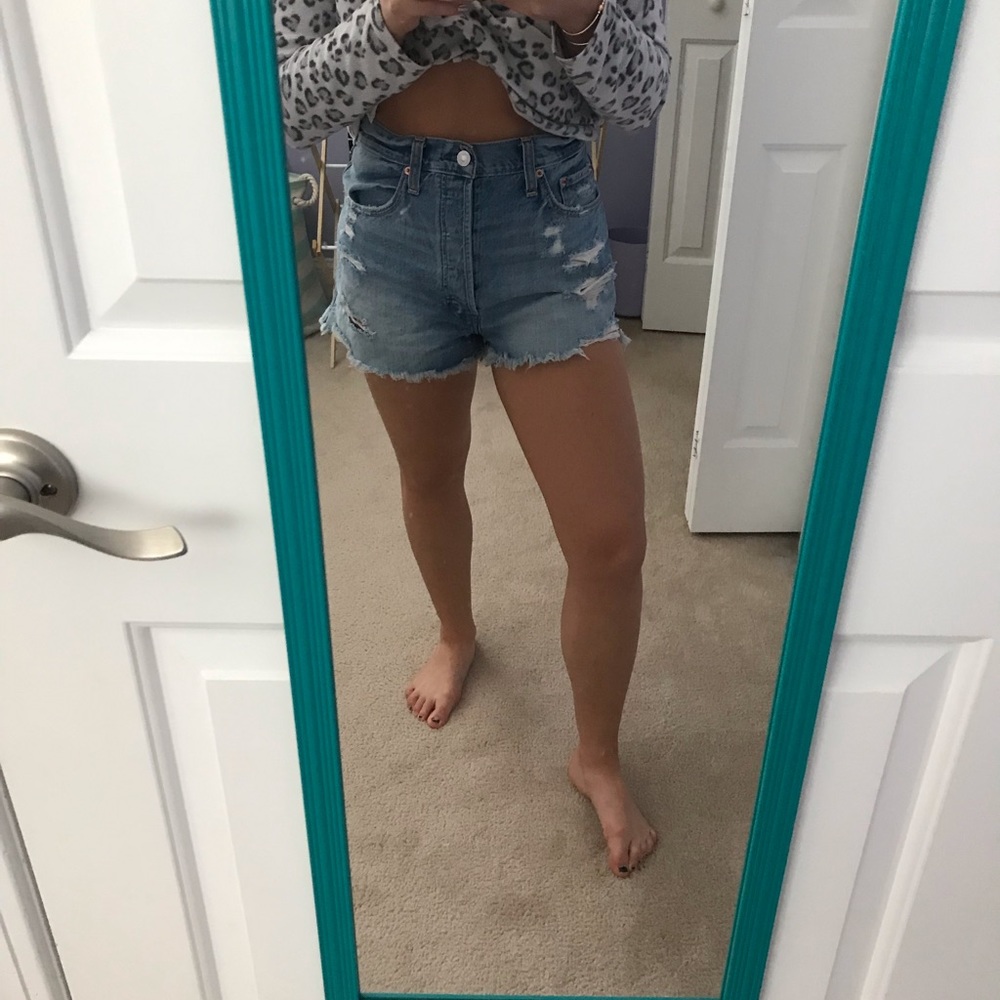 Abercrombie high waisted shorts size 26